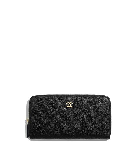 chanel small wallet classic|Chanel long zipped wallet.